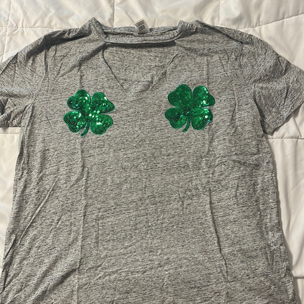 Pink by Victoria’s Secret sequin St. Patrick’s Day shirt
